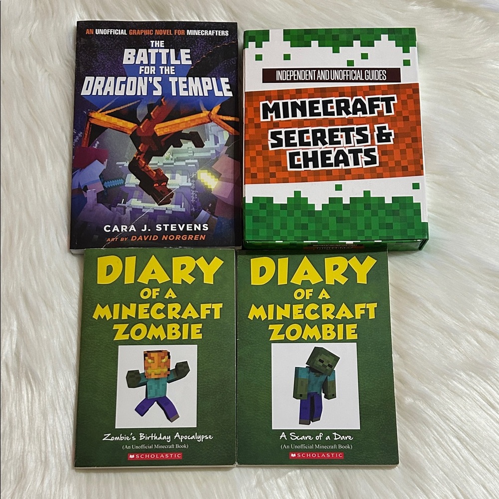 Minecraft Books Bundle - Tips Tricks and Novels Diary of a Minecraft Zombie